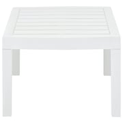 vidaXL Garden Table White 78x55x38 cm Plastic