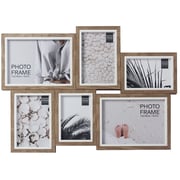 Contour Multi Aperture MDF Beige Collage Photo Frame Contour Multi Aperture MDF Beige Collage Photo Frame