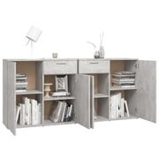 vidaXL Sideboard Concrete Grey 160x36x75 cm Engineered Wood vidaXL Sideboard Concrete Grey 160x36x75 cm Engineered Wood