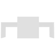 Vidaxl Coffee Table Set White 100x48x40 Cm Engineered Wood Vidaxl Coffee Table Set White 100x48x40 Cm Engineered Wood