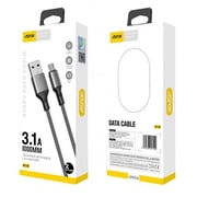 Aspor USB-C Cable 1m Black/Grey Aspor USB-C Cable 1m Black/Grey