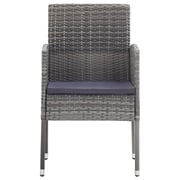 Vidaxl 7 Piece Garden Dining Set Poly Rattan Anthracite Vidaxl 7 Piece Garden Dining Set Poly Rattan Anthracite