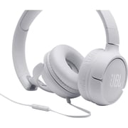 JBL TUNE 500 Wired On-Ear Headphone White JBL TUNE 500 Wired On-Ear Headphone White
