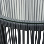 Vidaxl 3 Piece Bistro Set With Cushions Pvc Rattan Anthracite Vidaxl 3 Piece Bistro Set With Cushions Pvc Rattan Anthracite