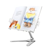 Upergo Ap-7vb Portable Book Holder/stand, Adjustable Aluminum, Silver | 778874