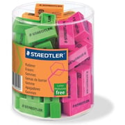 Staedtler 526f Eraser Neon Colours Display Of 60 Pcs