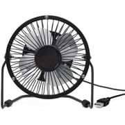 Kikkerland Usb Metal Desk Fan - Black Kikkerland Usb Metal Desk Fan - Black