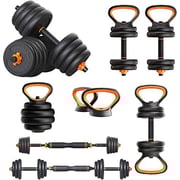 Adjustable Dumbbells Set Multifunctional Weights Dumbbell & Kettlebell & Barbell Set 20kg Adjustable Dumbbells Set Multifunctional Weights Dumbbell & Kettlebell & Barbell Set 20kg
