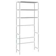 vidaXL 3-Tier Storage Rack over Laundry Machine Silver 69x28x169 cm vidaXL 3-Tier Storage Rack over Laundry Machine Silver 69x28x169 cm