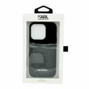 Karl Lagerfeld 3D Monogram Hard Case For Iphone 14 Pro Black