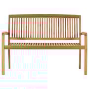 Vidaxl Stacking Garden Bench With Cushion 128.5 Cm Solid Teak Wood Vidaxl Stacking Garden Bench With Cushion 128.5 Cm Solid Teak Wood