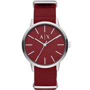Armani Exchange Cayde Red Fabric Men Watch AX2711 Armani Exchange Cayde Red Fabric Men Watch AX2711