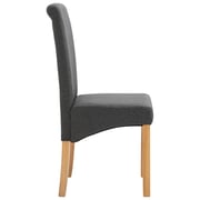 vidaXL Dining Chairs 2 pcs Grey Fabric vidaXL Dining Chairs 2 pcs Grey Fabric