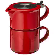 Forlife Tea For One With Infuser 14 Ounces, Red Forlife Tea For One With Infuser 14 Ounces, Red