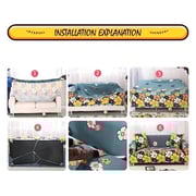Stretchable Sofa Cover Three Seater Tree Design Fits Size between 190-230cm