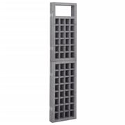 Vidaxl 3-panel Room Divider/trellis Solid Fir Wood Grey 121x180 Cm Vidaxl 3-panel Room Divider/trellis Solid Fir Wood Grey 121x180 Cm