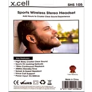 Xcell SHS105 Wireless Stereo Sport Headset Black