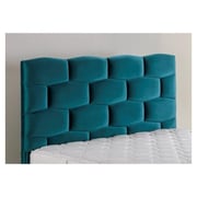 Comfy Iris Head Board 190x90cm Upholsted: Fabric Blue
