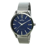 Omax Vintage Collection Silver Mesh Analog Watch For Unisex VC06P46I