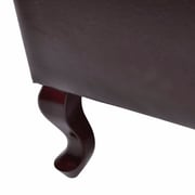 Vidaxl Armchair With Footstool Dark Brown Faux Leather Vidaxl Armchair With Footstool Dark Brown Faux Leather