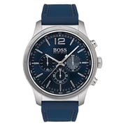 Hugo Boss The Professional Watch For Men with Blue Rubber Strap