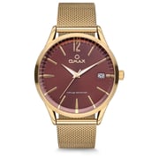 Omax Vintage Collection Gold Mesh Analog Watch For Unisex VC06GC1I