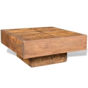 vidaXL Coffee Table Brown Square Solid Mango Wood vidaXL Coffee Table Brown Square Solid Mango Wood