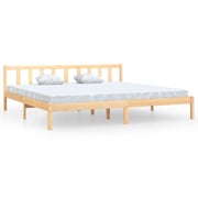 Vidaxl Bed Frame Solid Pinewood 180x200 Cm 6ft Super King Uk