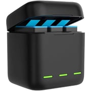 Telesin 3 Slots Storage Charger Box For Gopro Hero 9 Black Action Camera Telesin 3 Slots Storage Charger Box For Gopro Hero 9 Black Action Camera