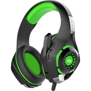 Crown CMGH 101 Over Ear Gaming Headset Black/Green