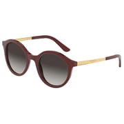 Dolce And Gabbana Red Plastic Women DG4358-30918G-50 Sunglasses