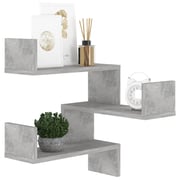 Vidaxl Wall Corner Shelf Concrete Grey 40x40x50 Cm Chipboard Vidaxl Wall Corner Shelf Concrete Grey 40x40x50 Cm Chipboard