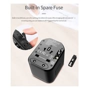 Rock BP-RCC Multi-Universal Travel Adapter + 3 in 1 Cable Black Rock BP-RCC Multi-Universal Travel Adapter + 3 in 1 Cable Black
