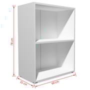 vidaXL Bookshelf Engineered Wood 60x31x78 cm White vidaXL Bookshelf Engineered Wood 60x31x78 cm White