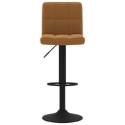 Vidaxl Bar Stools 2 Pcs Brown Velvet Vidaxl Bar Stools 2 Pcs Brown Velvet