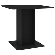 vidaXL Dining Table Black 80x80x75 cm Engineered Wood vidaXL Dining Table Black 80x80x75 cm Engineered Wood
