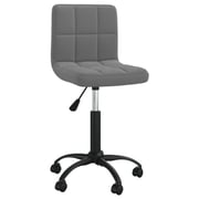 Vidaxl Swivel Office Chair Dark Grey Velvet Vidaxl Swivel Office Chair Dark Grey Velvet