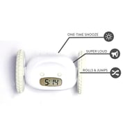 Buy Clocky alarm clock on wheels White Online in UAE Sharaf DG