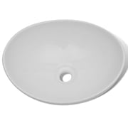 vidaXL Ceramic Basin 40x33 cm Oval White vidaXL Ceramic Basin 40x33 cm Oval White