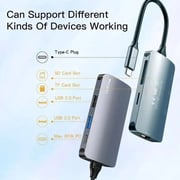 Yesido HB15 6-in-1 USB-C Multifunctional Type Hub Silver Yesido HB15 6-in-1 USB-C Multifunctional Type Hub Silver