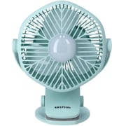 Krypton Rechargeable 5inch Mini Fan With Led Light And Micro USB 5v Input Socket Pastel Cyan KNF5405 Krypton Rechargeable 5inch Mini Fan With Led Light And Micro USB 5v Input Socket Pastel Cyan KNF5405