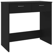 Vidaxl Desk Black 80x40x75 Cm Engineered Wood Vidaxl Desk Black 80x40x75 Cm Engineered Wood