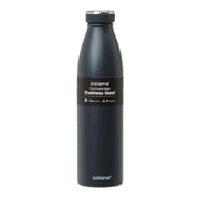 Sistema Stainless Steel Bottle Black 750ML Sistema Stainless Steel Bottle Black 750ML