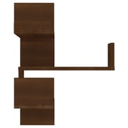 Vidaxl Wall Corner Shelves 2 Pcs Brown Oak 40x40x50 Cm Engineered Wood Vidaxl Wall Corner Shelves 2 Pcs Brown Oak 40x40x50 Cm Engineered Wood