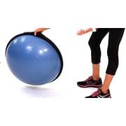 ULTIMAX Exercise Ball, Balance Ball with Resistance Bands, Stability Workout, Half Ball Balance Trainer Bonus Pump for Yoga Fitness (BLUE) ULTIMAX Exercise Ball, Balance Ball with Resistance Bands, Stability Workout, Half Ball Balance Trainer Bonus Pump for Yoga Fitness (BLUE)