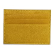 Smaster CARD YELLOW 005 Plain Leather Card Holder