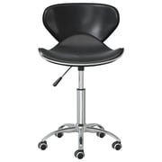 Vidaxl Swivel Dining Chairs 2 Pcs Black Faux Leather Vidaxl Swivel Dining Chairs 2 Pcs Black Faux Leather