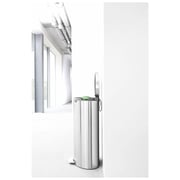 Brabantia 482007 FlatBack PedalBin 30L Matt Steel