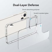 Esr Ice Shield Serie 9h Tempered Glass Back Case Cover + Soft Silicone Bumper [shock Absorption] For Iphone 13 Mini