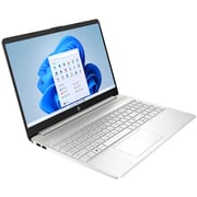 HP 15S-FQ5108NE Laptop - Core i3 1.2GHz 4GB 256GB Shared Win11Home 15.6inch FHD Silver English/Arabic Keyboard